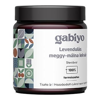 Gabiyo Levendulás meggy-málna lekvár 200g szőlőmusttal