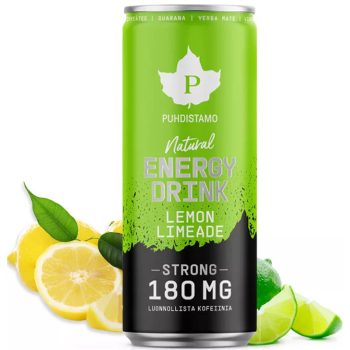   Puhdistamo Natural energy 330ml citrom- limonádé ízű természetes energiaital DRS