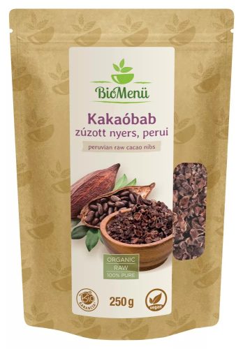 BioMenü BIO Kakaóbab 250g zúzott, nyers, perui