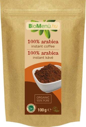 BioMenü BIO Arabica instant kávé 100g 100% bio arabika instant kávé
