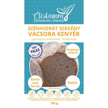   Éléskamra Szénhidrát szegény vacsora kenyér lisztkeverék 190g (Paleo)