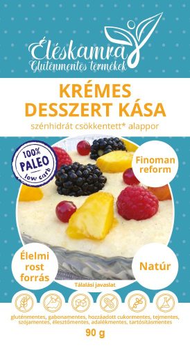 Éléskamra Krémes desszertkása szénhidrát csökkentett alappor 90g (Paleo)