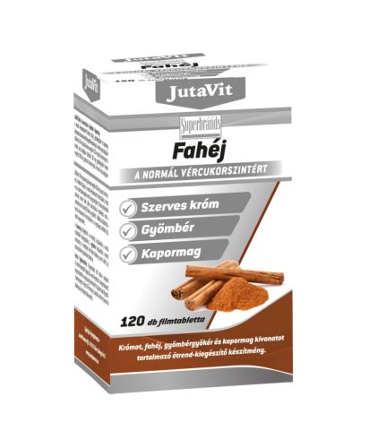 Jutavit Fahéj+Króm+Gyömbér+Kapormag 120 db filmtabletta