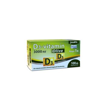 JutaVit D3-vitamin Olíva 100x3000NE lágykapszula