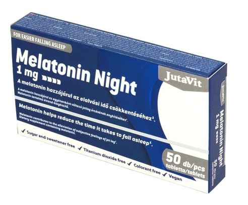 JutaVit Melatonin Night 1mg 50db filmtabletta