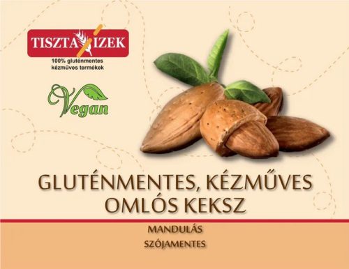 Mandulás omlós keksz 150g Tiszta Ízek gluténmentes, kézműves