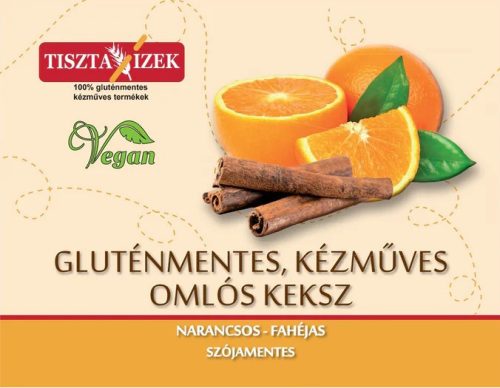 Narancsos-fahéjas omlós keksz 150g Tiszta Ízek gluténmentes, kézműves