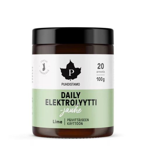 Puhdistamo Daily elektrolyytti 100g lime ízű napi elektrolit italpor