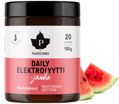 Puhdistamo Daily elektrolyytti 100g görö gdinnye ízű napi elektrolit italpor