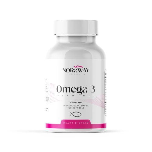 NORaWAY Omega-3 halolaj 1000mg 120db lágyzselatin kapszula