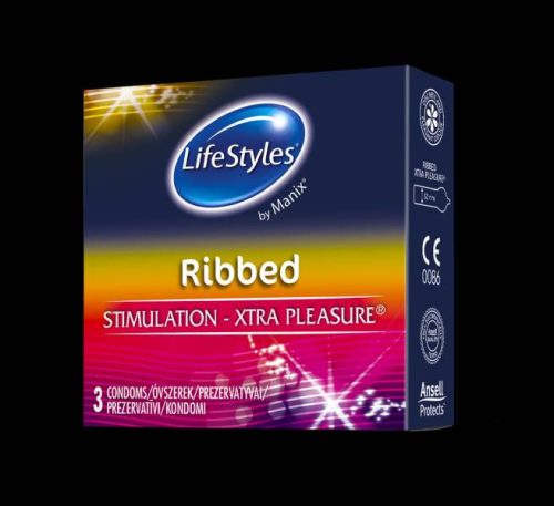 LifeStyles Gumióvszer  Ribbed