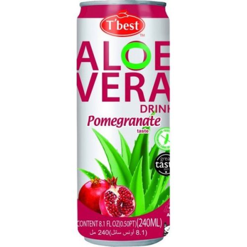 Aloe vera rostos gyümölcsital gránátalma ízű, 240 ml.