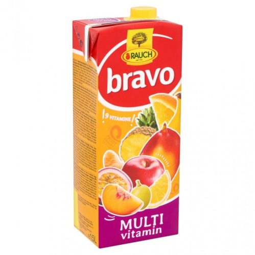 Rauch Bravo multivitamin gyümölcsital 1,5 l vegyesgyümölcs ízű 12%