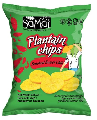 SAMAI Plantain chips édes chilli 75g főzőbanán Smoked Sweet Chili