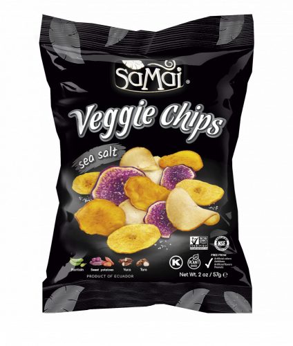 Veggie (vegyes zöldség) chips tengeri sós 57g SAMAI Rainforest