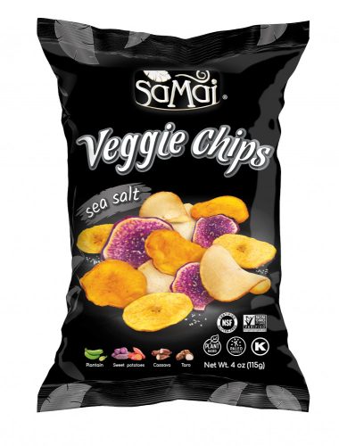SAMAI Veggie nagy chips tengeri sós 115g Rainforest vegyes zöldség