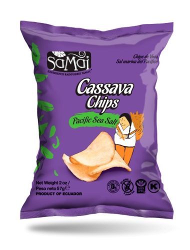 Cassava (manióka) chips tengeri sós 57g SAMAI
