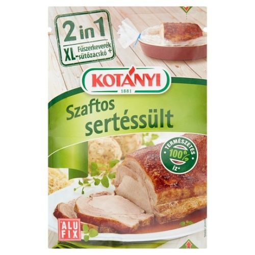 Kotányi 2 in1 Szaftos sertéssült fűszersó sütőzacskóval 25g