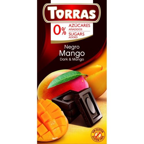 Torras Mangós étcsokoládé maltitollal 75g