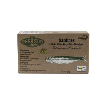   BIO Pesasur Szardínia filé extra szűz olívaolajban 120g konzervdobozos