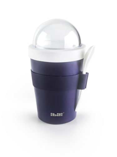 Ibili Duplafalú, fém termo pohár 500ml müzli tartó tetővel és kanállal 687300