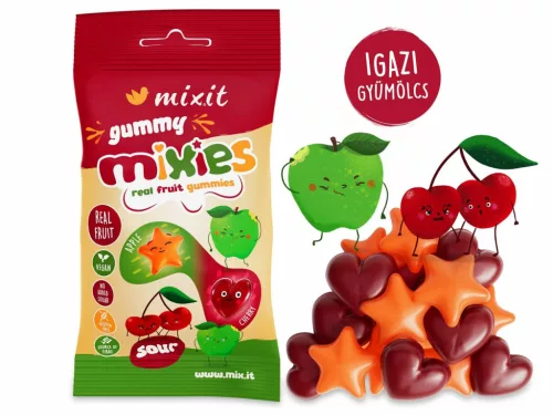 Mixit Gyümölcsös Mixies 35g  - Alma & Cseresznye