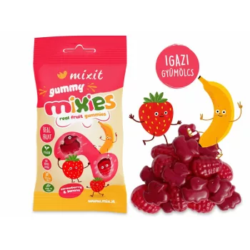 Mixit Gyümölcsös Mixies 35g  - Eper & banán