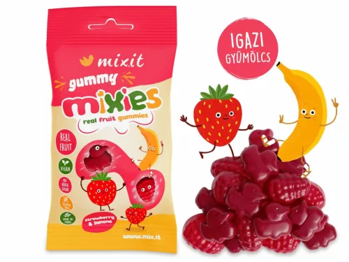 Mixit Gyümölcsös Mixies 35g  - Eper & banán