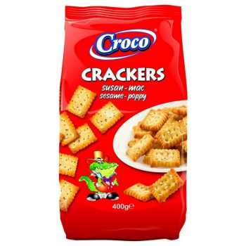 Croco Kréker 400 gr. Szezám-Só-Mák