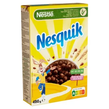   Nesquik kakaós ízű, ropogós gabonapehely vitaminokkal és ásványi anyagokkal 450 g