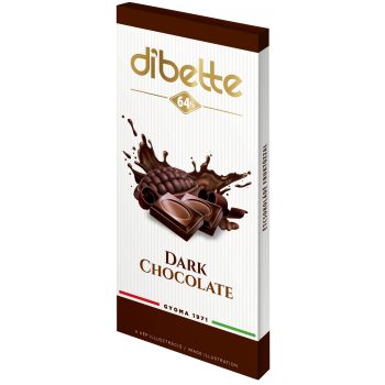 Dibette Choco cukormentes étcsokoládé fruktózzal 80g 
