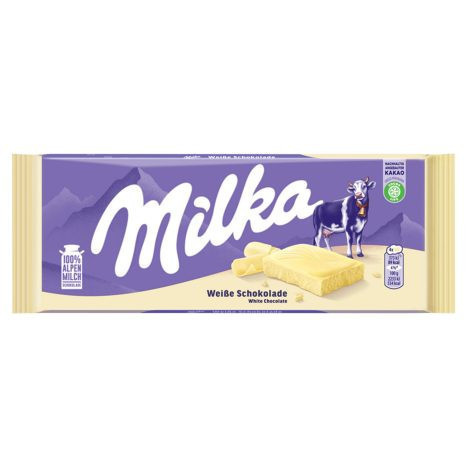 Milka Táblás 100 gr.  Fehér