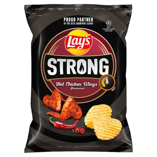 Lay's strong csípős csirkeszárny ízű burgonyachips 65 g 