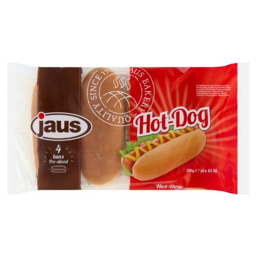 Jaus hot dog kifli 4 x 62,5 g (250 g)