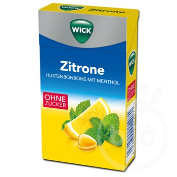 Wick torokcukorka 46 g citrom-mentol, cukormentes