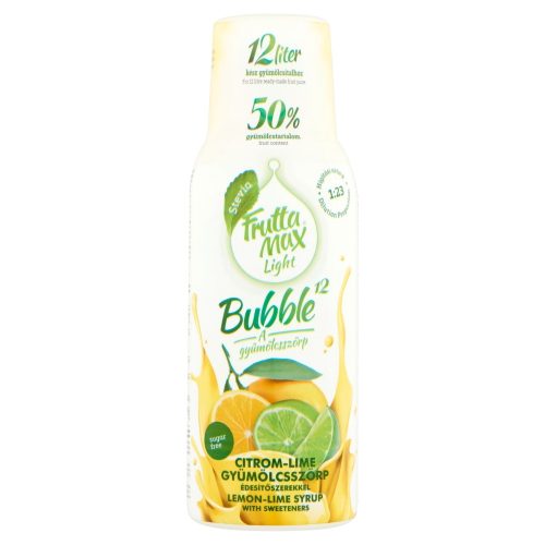 FruttaMax Bubble12 Light Citrom-lime ízű szörp 500 ml