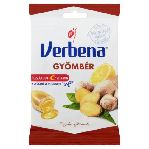 Verbena cukorka Gyömbér 60 gr.