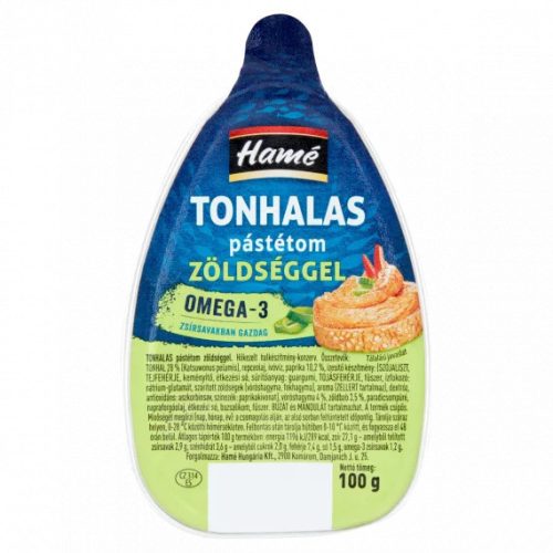 Hame Tonhalas Krém 100 Gr.  Zöldséggel