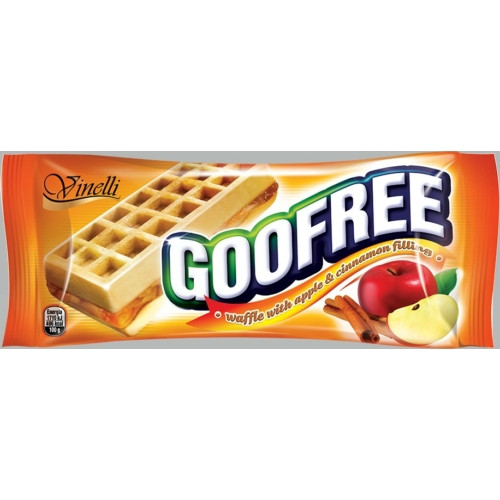 GooFree almás-fahéjas krémmel töltött gofri 50 g