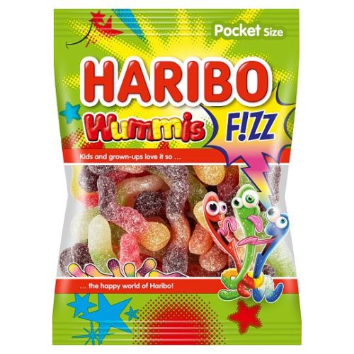 Haribo Wummis Fizz gyümölcsízű gumicukorka 100 g - FittVita