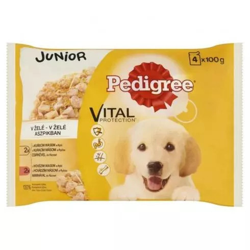 Pedigree 4*100 gr Junior Csir-Rizs