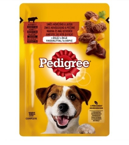 Pedigree Tasak 100gr Marha-Máj ASZPIK