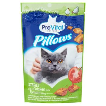   PreVital jutalomfalatkák ivartalanított macskák számára, csirkében gazdag paradicsommal töltött - 60 g