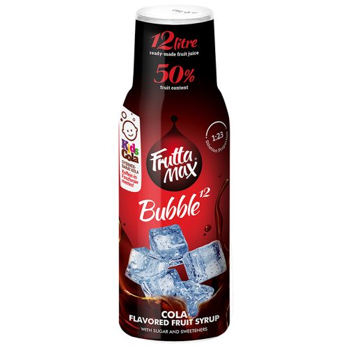 FruttaMax Bubble12 Cola szörp, 50%, 500 ml