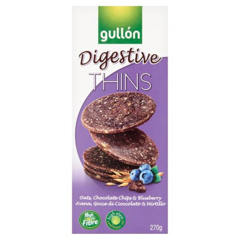 Gullon Digestive Thins áfonyás 270 gr.