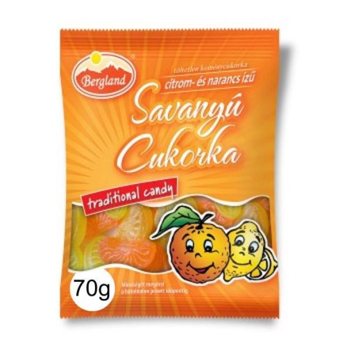 Bergland Savanyú C. Citrom-Narancs 70gr.