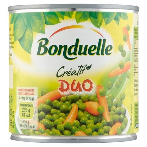 Bonduelle Créatif Duo zöldborsó-bébirépa keverék 400 g