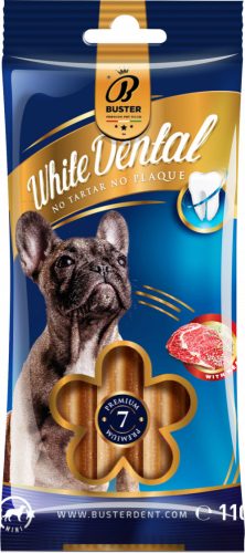 BUSTER natúr dental stick kutya fogtisztító, marhahúsliszttel 110g Small - 1-9 kg