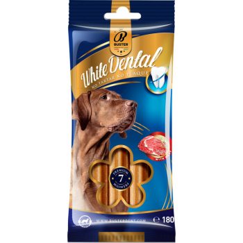  BUSTER natúr dental stick kutya fogtisztító, marhahúsliszttel 180g Medium - 10-25 kg
