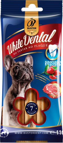 BUSTER rosehip dental stick kutya fogtisztító, marhahúsliszttel 110g Small - 1-9 kg